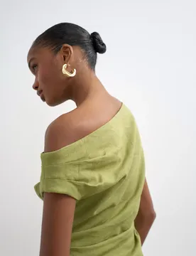 TSCASA CINCHED WAIST TOP WVN female