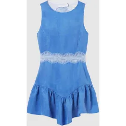 Vestido corto fluido con espalda descubierta