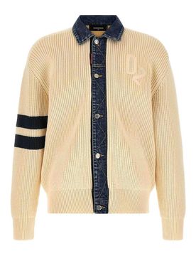 Cardigan D2 in misto denim