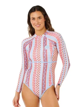 Shorty à Manches Longues Avec Fermeture éclair Au Dos Coastal Instincts Upf Multico 2XL - Rip curl - FashionsVida