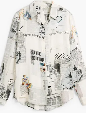 Camisa de mujer estampada - Desigual - FashionsVida