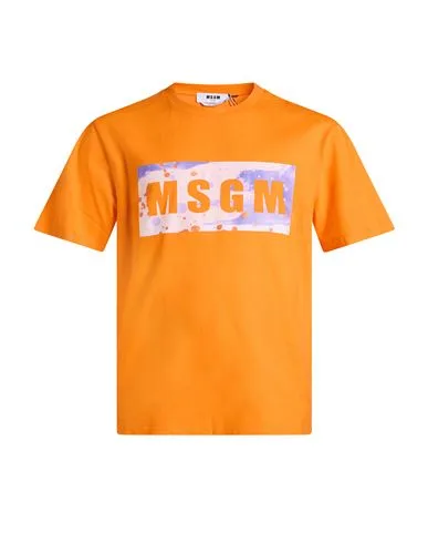 T-shirts Herren Orange S Herren - Msgm - FashionsVida