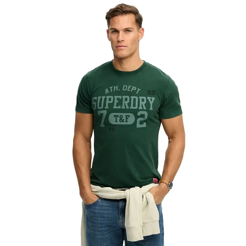 T-shirt à Manches Courtes Vintage Prep Relaxed Fit Enamel Green 3XL
