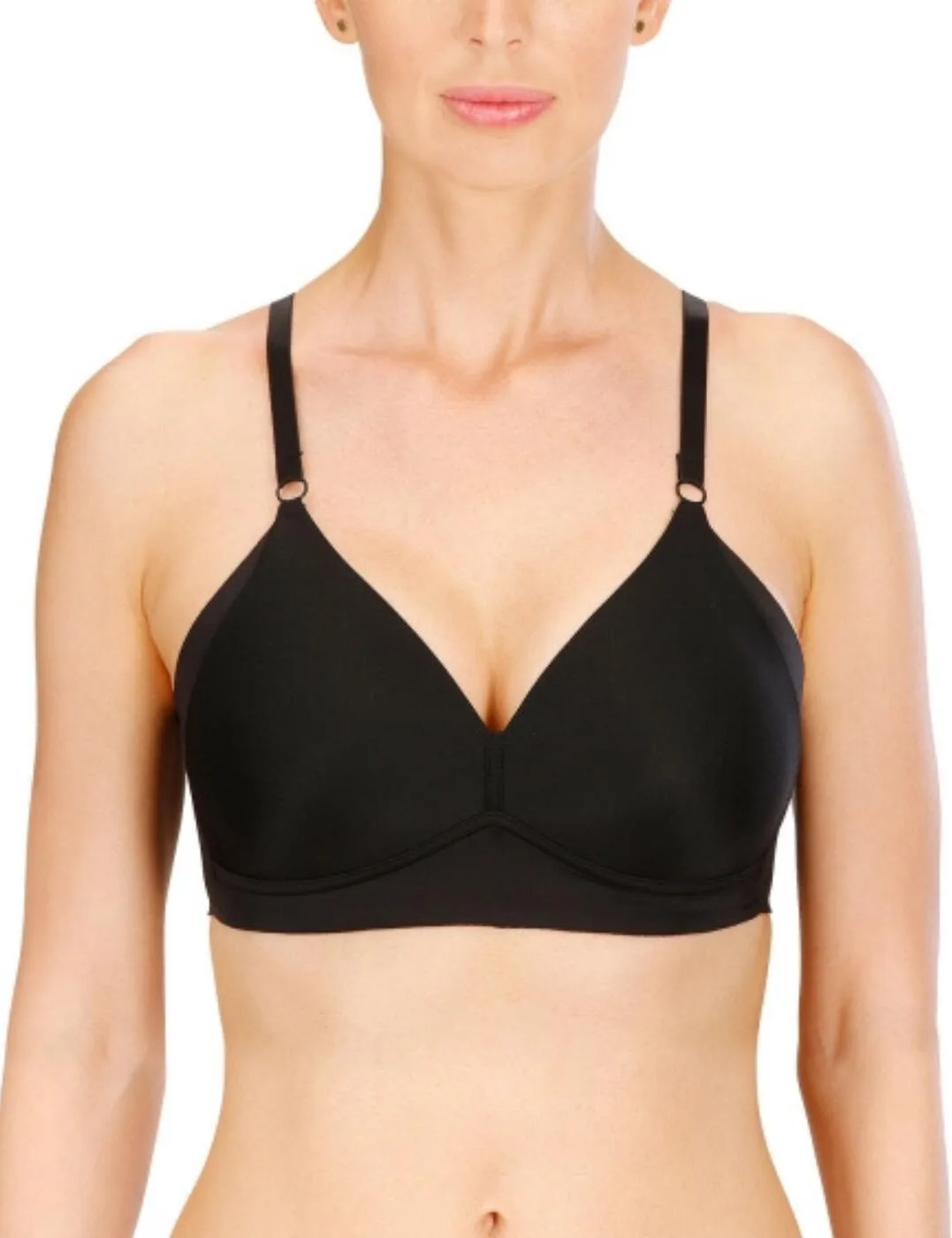 Womens 5232 Everyday Padded Bra - Black Elastane - Size 38d - Naturana - FashionsVida
