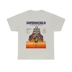 A-Superworld 80s RPG Comic T-shirt: Vintage Retro Gaming Tabletop RPG Graphic Tee Shirt