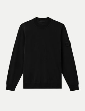 Strickpullover aus Wolle GHOST Schwarz L