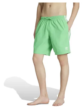 Adicolor 3-stripes 8´´ Swimming Shorts Semi Screaming Green S Men - Adidas Originals - FashionsVida