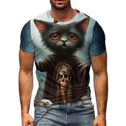Versatile Fashion Fantasy Art Men's 3D Printed Short-Sleeve T-Shirt - Youth Basic Top