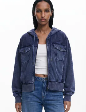 Sweat-shirt imprimé denim BLUE S female - Desigual - FashionsVida