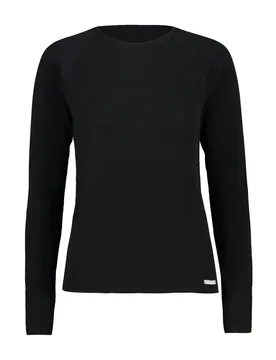 Sweat Damen Unterhemd, schwarz D38