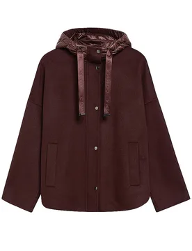 Cape - Poncho rouge foncé M - Comma - FashionsVida