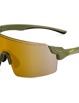 Lunettes De Soleil Amla Green / Brown Gold CAT3 Homme