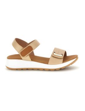 Sandali beige con strappi in velcro suola comfort Bza242387a 41