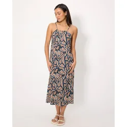 Vestidos de playa largo tirantes estampado