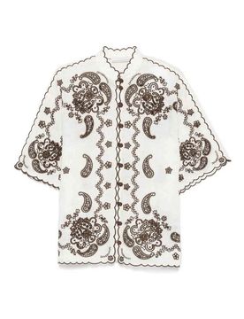 Camicia di lino ricamata ascensione