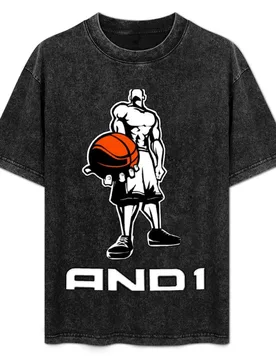 AND1 - Streetballer 1990s T-Shirt Ultra Soft Breathable Tee Top - Aliexpress - FashionsVida