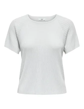 Damen T-Shirt Silbern 517447