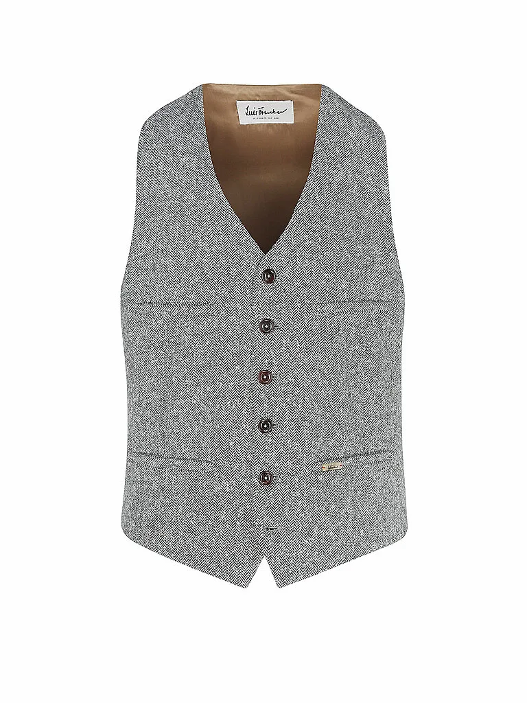 Gilet traditionnel LUSEBASTIAN gris clair 48 - LUIS TRENKER - FashionsVida