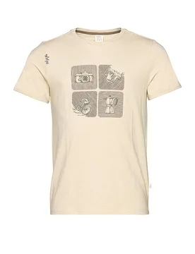 Camiseta de escalada para hombre Innsbruck Exploring The Outdoors beige XL - Chillaz - FashionsVida