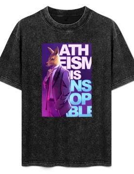 Roo in Suit Atheism-is-Unstoppable logo T-Shirt Fashion Print Casual Short Sleeve - Aliexpress - FashionsVida