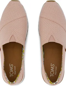 Alpargatas planas de mujer resident plus en lona con lunares - TOMS - FashionsVida