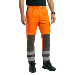 Pantalon De Travail Safe Compete 07179 Hi-Vis Orange / Anthracite 62