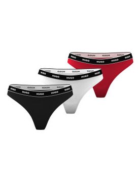 Para mujer. 50545680 Set 3 Tangas con Logo rojo, , (XL), Homewear, Algodón