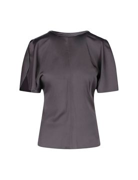 Women's Tailored T-Shirt in Acetate-Viscose Blend