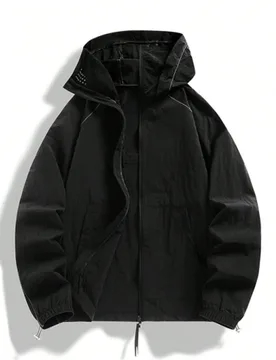 Chaqueta ligera de verano con protección solar ultra fina para hombre, camisa de pesca para exteriores, prenda exterior para vacaciones, viajes y pla - Shein - FashionsVida