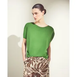 Jersey de mujer crepé con manga caída