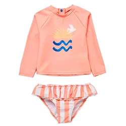 Rash Guard Manches Longues 3107133201 Orange 5-6 Années Fille