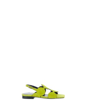 Sandali in pelle VERDE LIME 35
