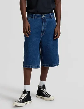 Pantalones cortos vaqueros de hombre de corte relaxed en azul - Lee - FashionsVida