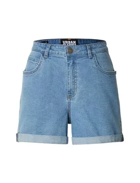Short - Ladies High Waist Denim Shorts - 27 bis 32 - für Damen - Größe 30 - hellblau - Frauen - female - Urban classics - FashionsVida