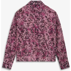 Camisa de mujer animal print en tejido fluido
