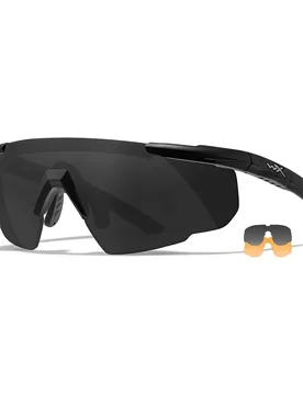 Schutzbrille Saber Advanced mit Wechselgläsern - Tan / Grau / Klar / Orange Tan adult - Wiley X - FashionsVida
