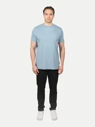 T-Shirt Unterragend Blau L