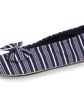 Chaussons ballerines Rayures marines rayure marinière 37