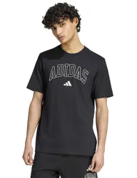Collegiate Lineage Graphic Cotton T-Shirt Black male