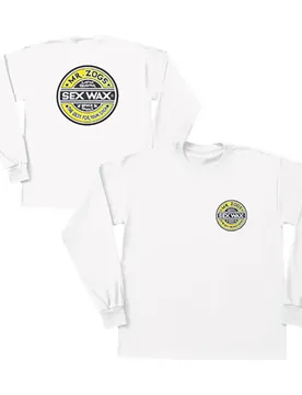 T-shirt à Manches Longues Fade White M Homme