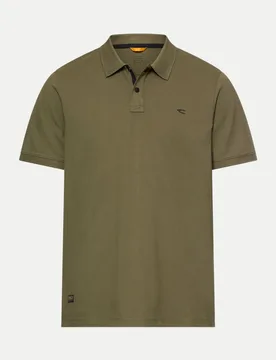 Poloshirt mit Kontrastdetails Grün XXL - Camel active - FashionsVida