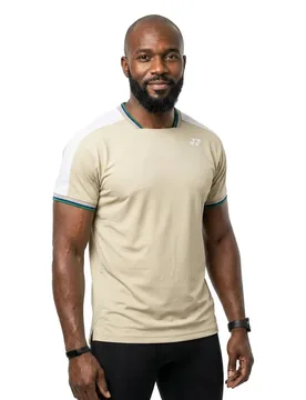 Ex Short Sleeve Polo Ice Beige S - Yonex - FashionsVida