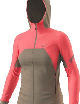 Warme, atmungsaktive, technische Jacke Tour Wool Thermal W Hoody Cabana für Damen aus Wolle Größe M Rosa