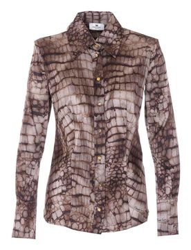 Camicia con stampa pitone