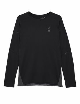 T-shirt de course à manches lgues Performance noir XXL