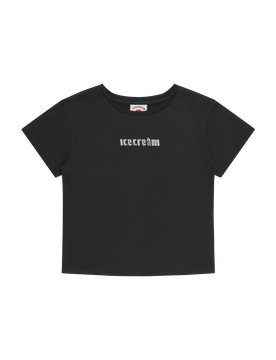Crystal Soft Serve Baby Tee - Black