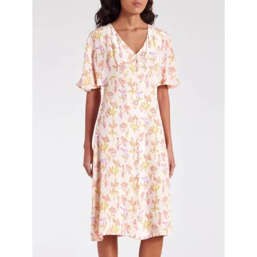 Womens Off-White Patterned Dress - Female - Off-White - 10 - Paul smith - FashionsVida