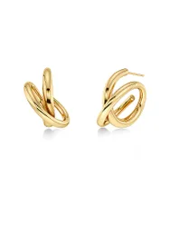 Boucles d'oreilles NOUVEAU HOOPS Large Or or