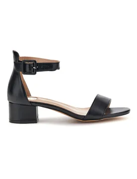 Sandali Neri con tacco medio e cinturino 283 39 - LE HAVRE PARIS - FashionsVida