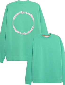 Sweat à col rond en coton - Ruben Cypher Menthe en Coton - Taille S - Vert - Gertrude - FashionsVida